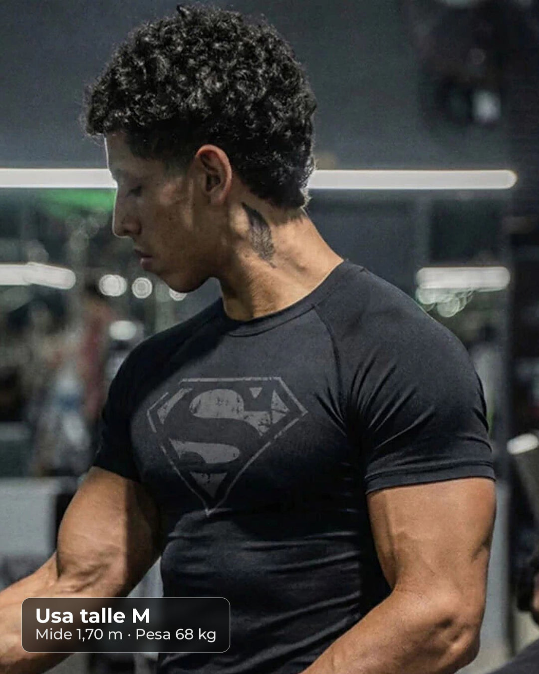 Remera de compresión Superman (negro)