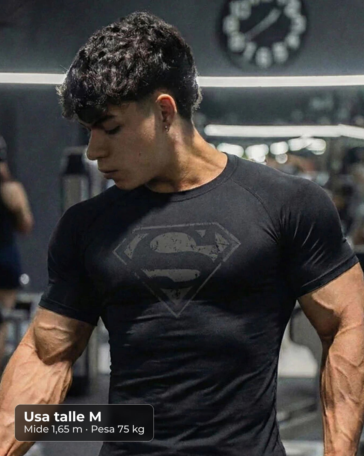 Remera de compresión Superman (negro)