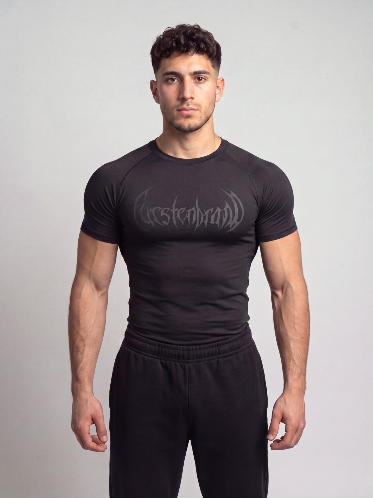 Remera compresion "Black Gothic" (negro)