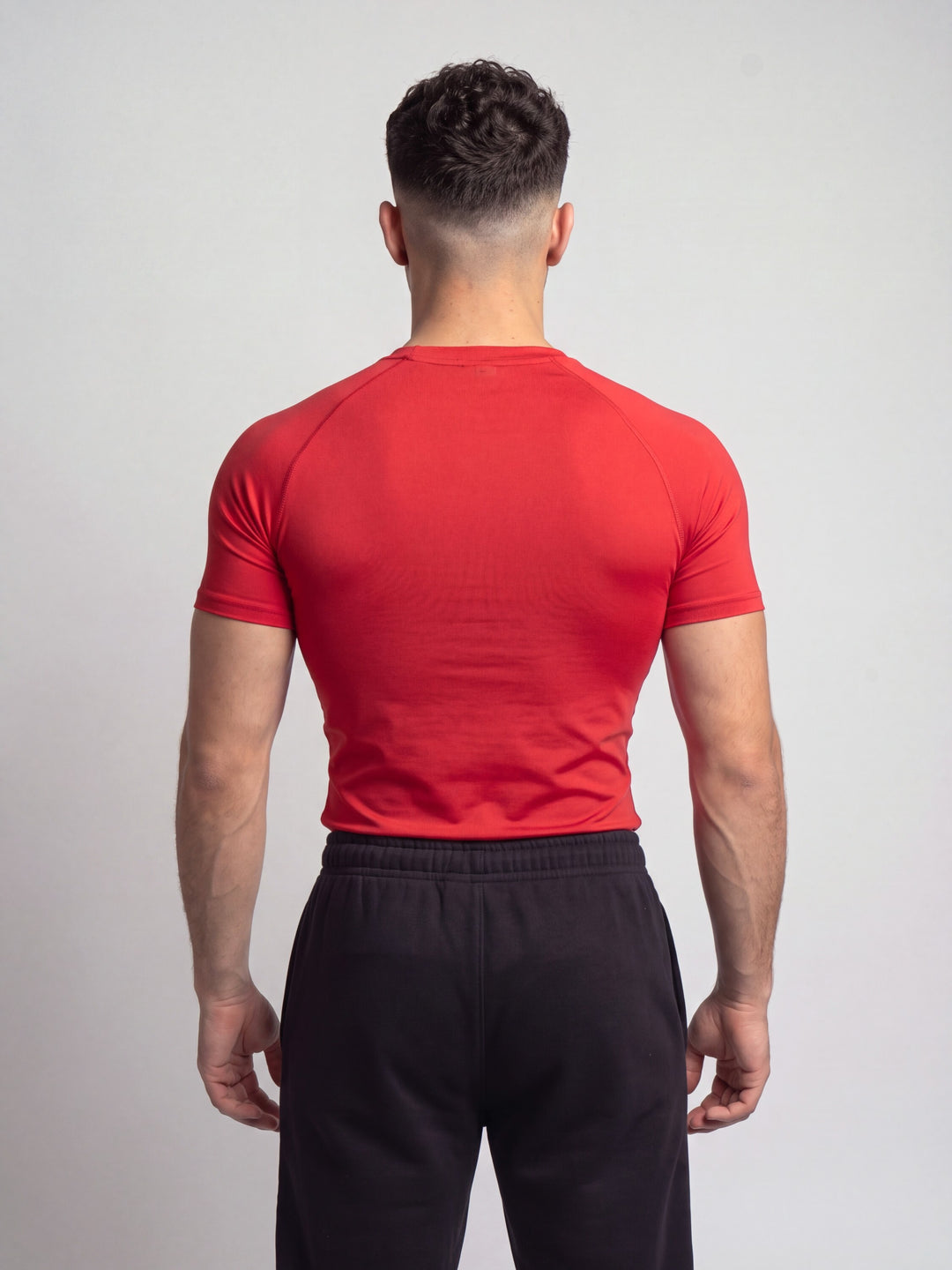 Remera compresion "Black Gothic" (rojo)
