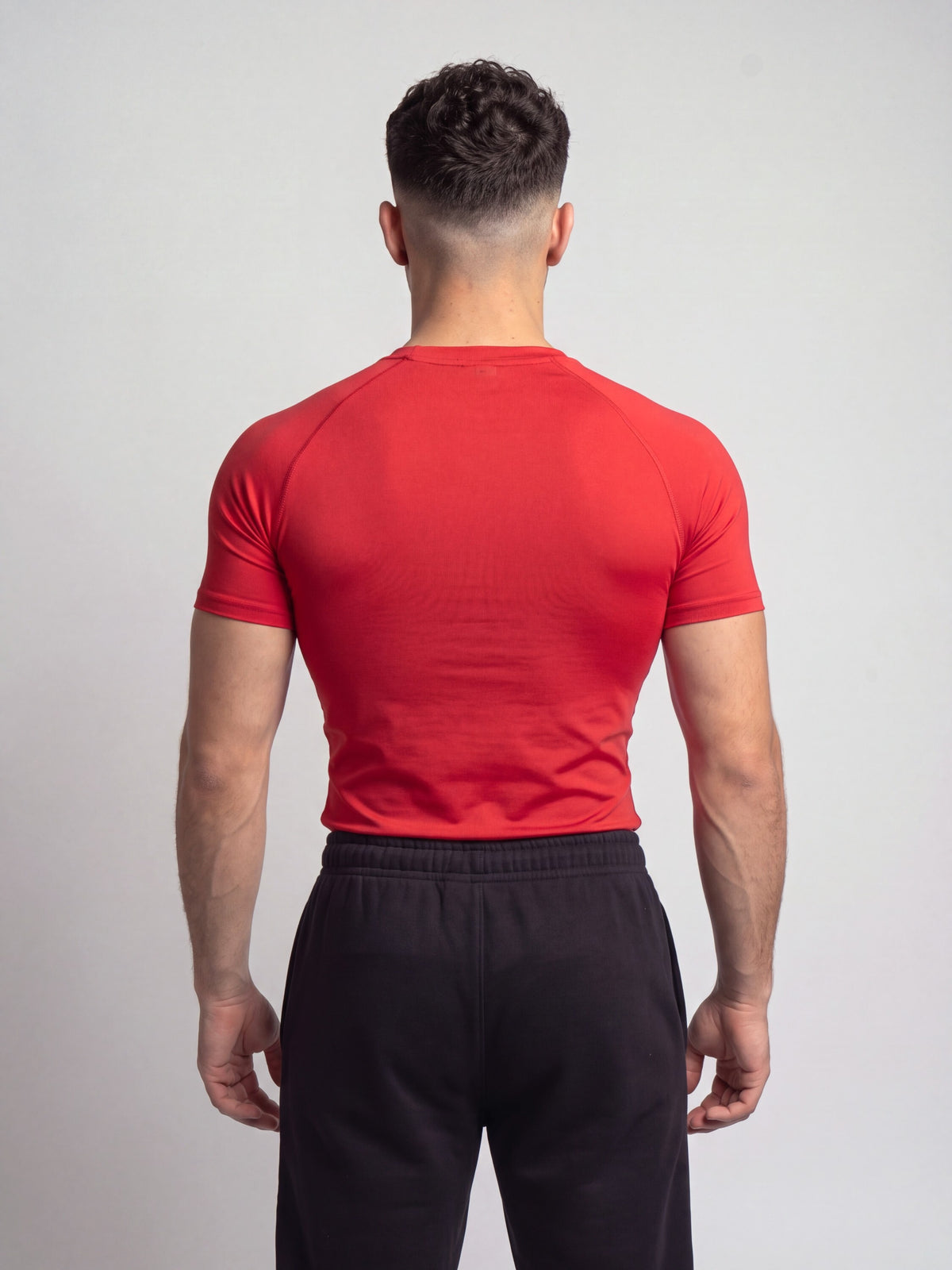 Remera compresion "Black Gothic" (rojo)