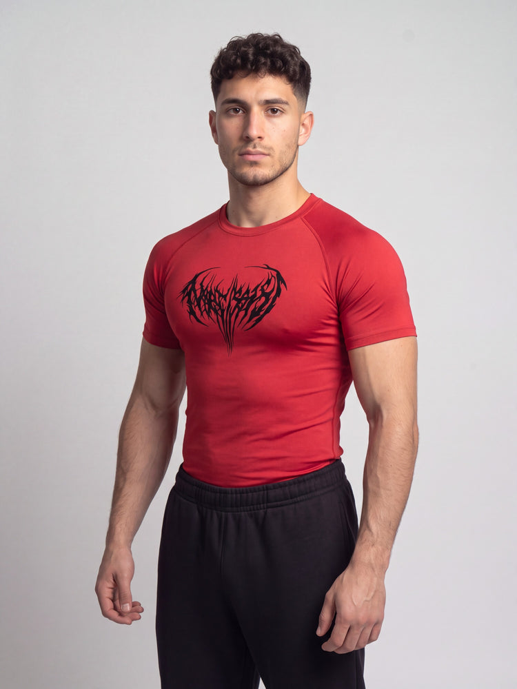 Remera de compresion "Dark" (Rojo)