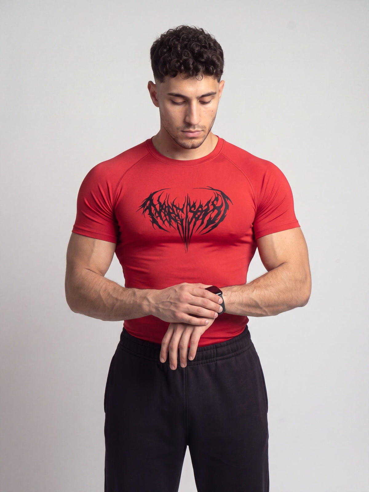 Remera de compresion "Dark" (Rojo)