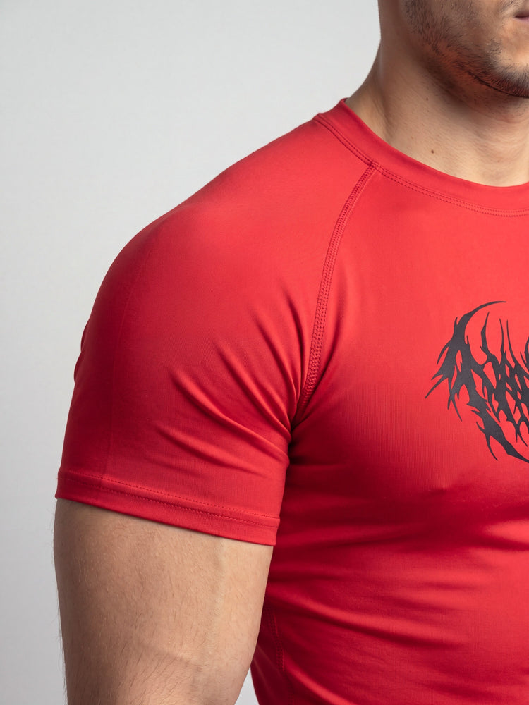 Remera de compresion "Dark" (Rojo)