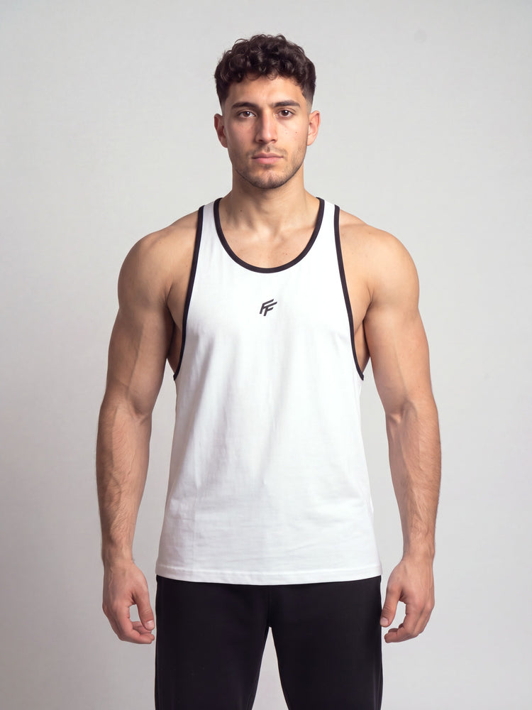 "Kraft" tank (blanca con collareta negra)