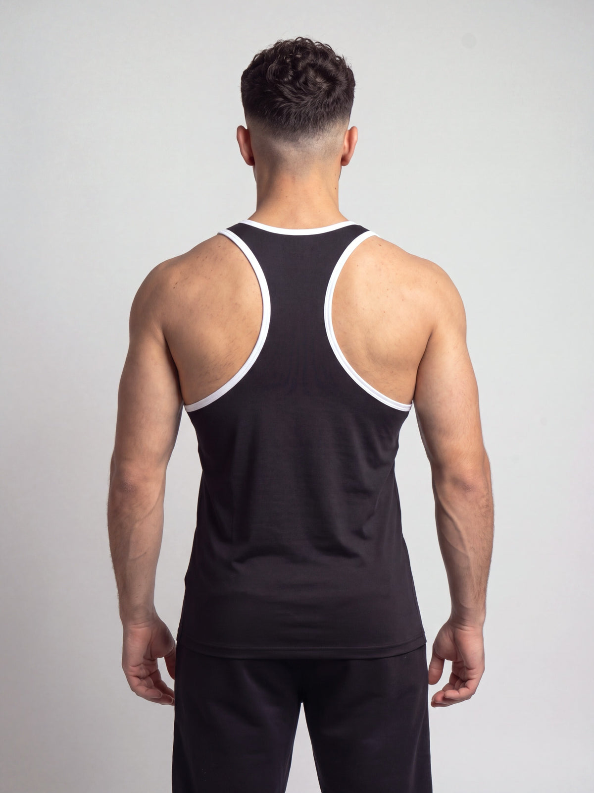 "Kraft" tank (negra con collareta blanca)