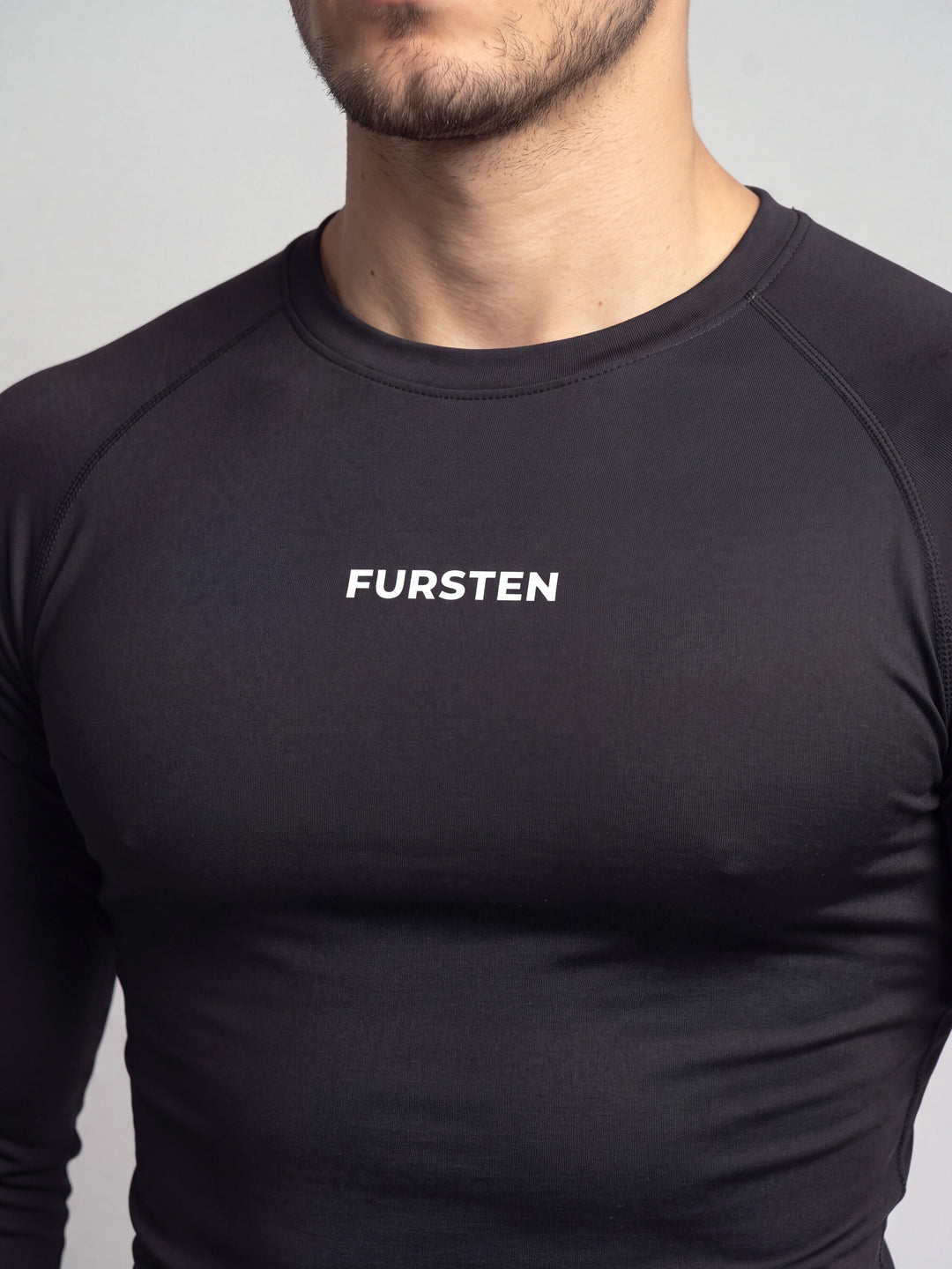 Remera de compresión manga larga Basic (negro)