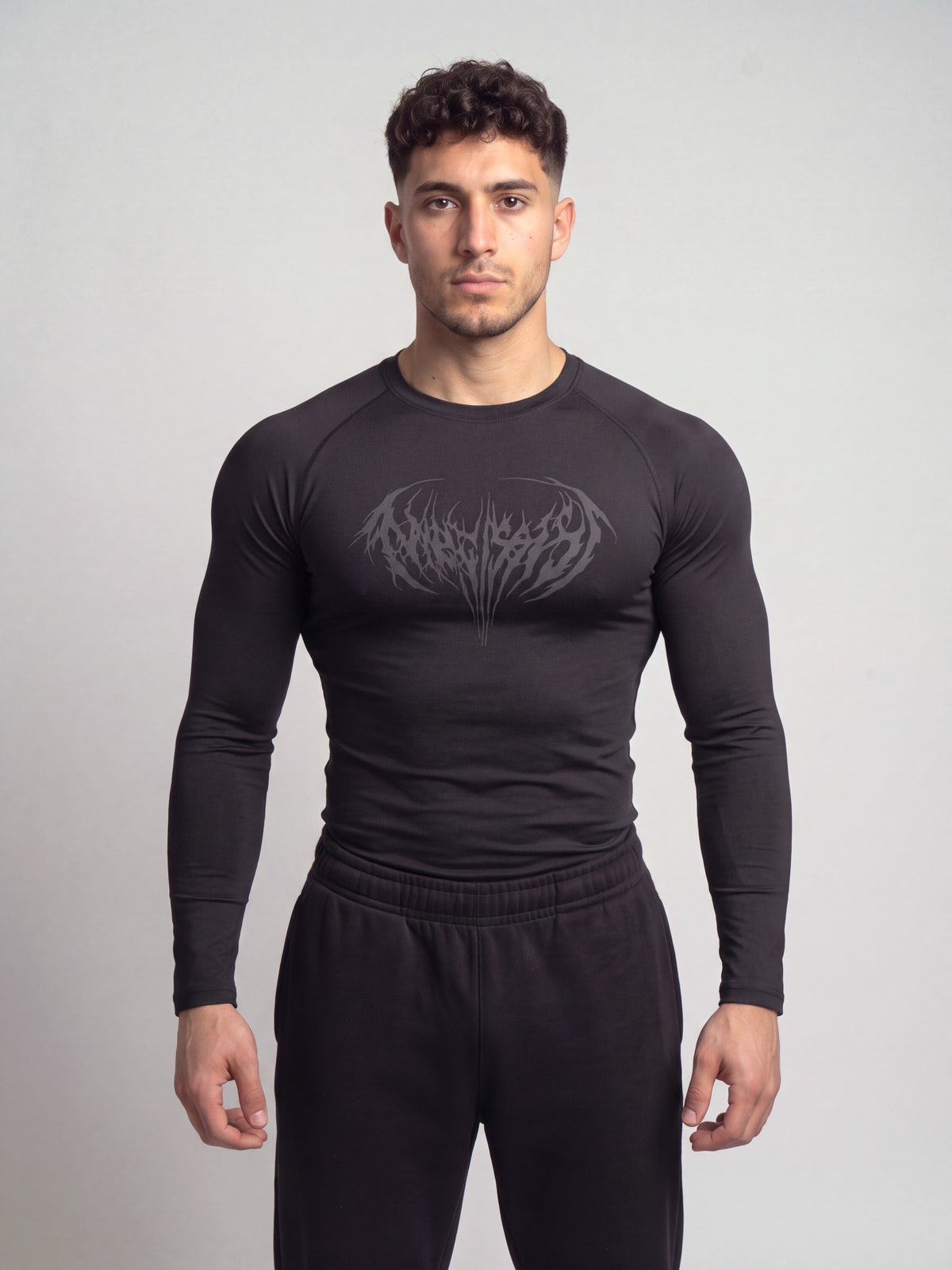 Remera de compresión manga larga Dark (negro)