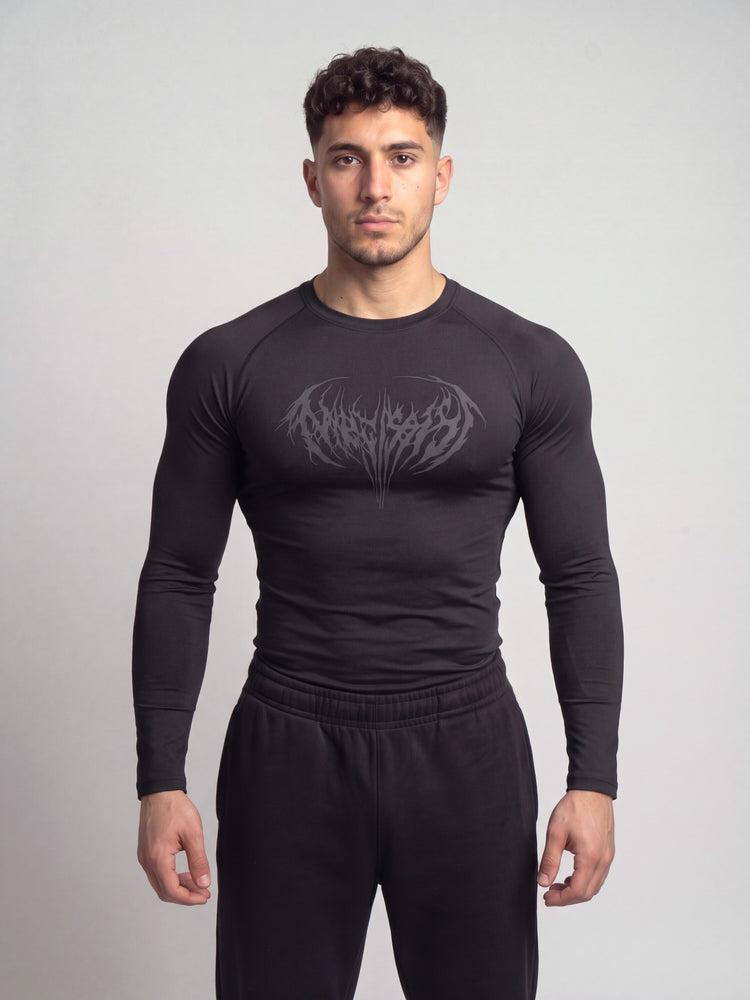 Remera de compresión manga larga Dark (negro)