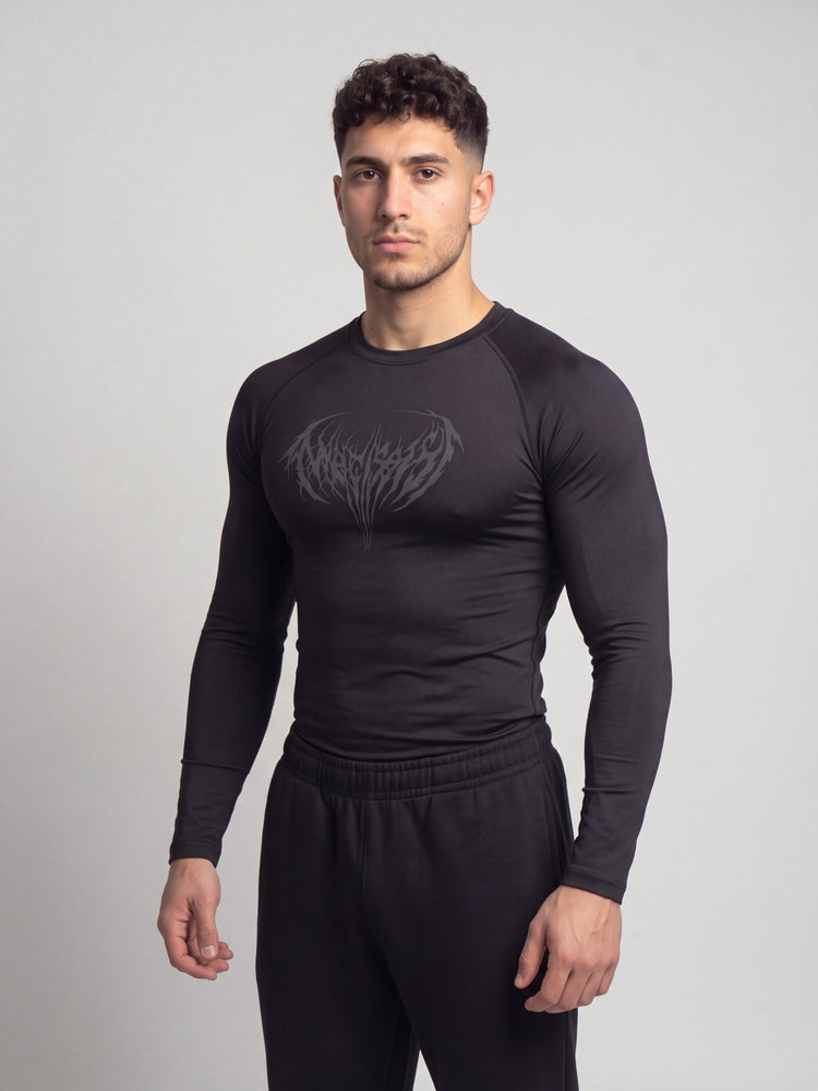 Remera de compresión manga larga Dark (negro)