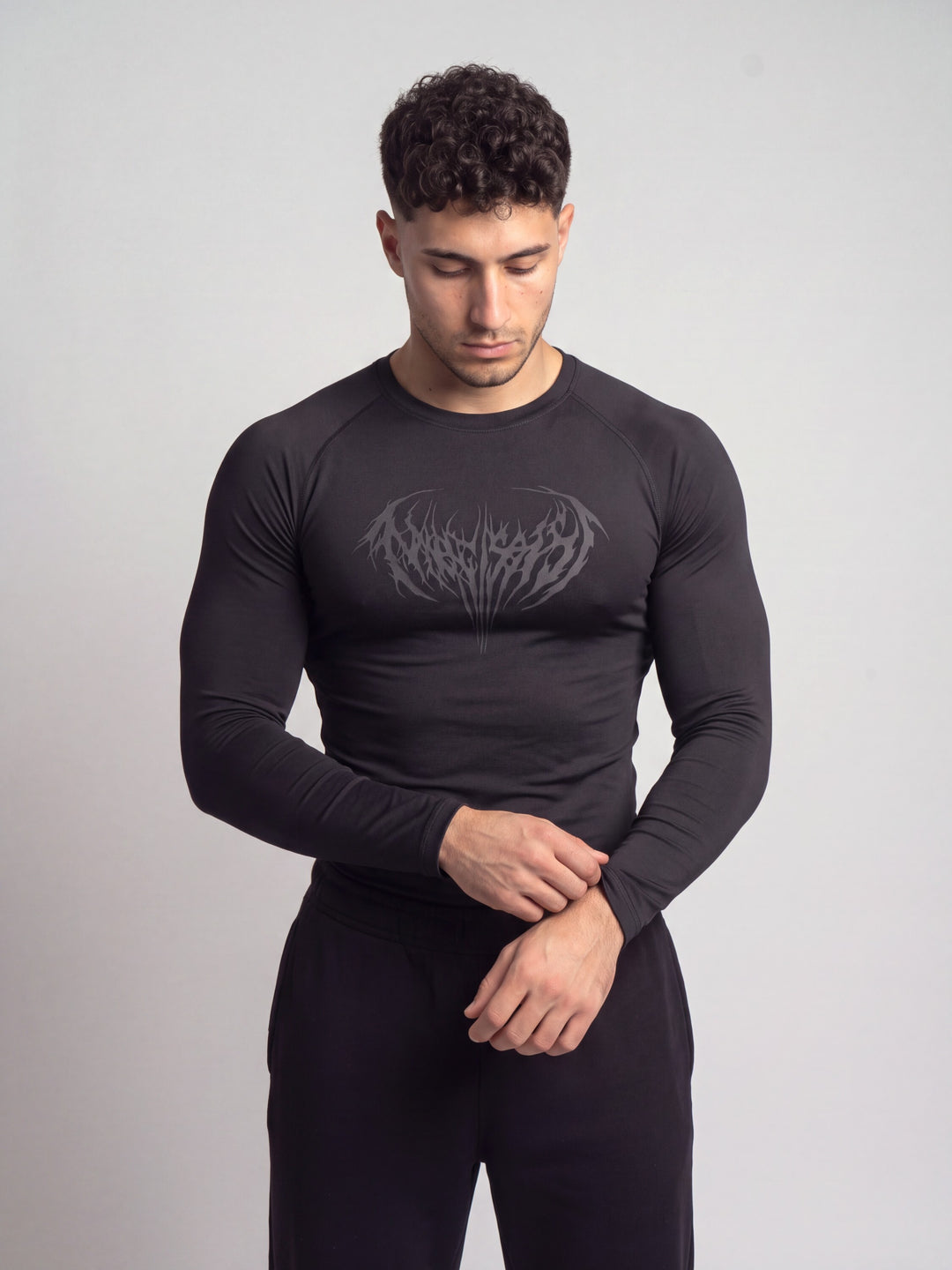 Remera de compresión manga larga Dark (negro)