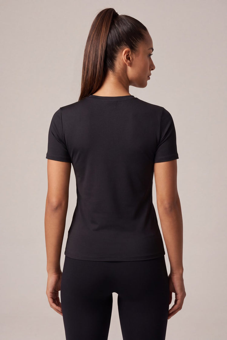 Remera de compresión New Era (Negro)