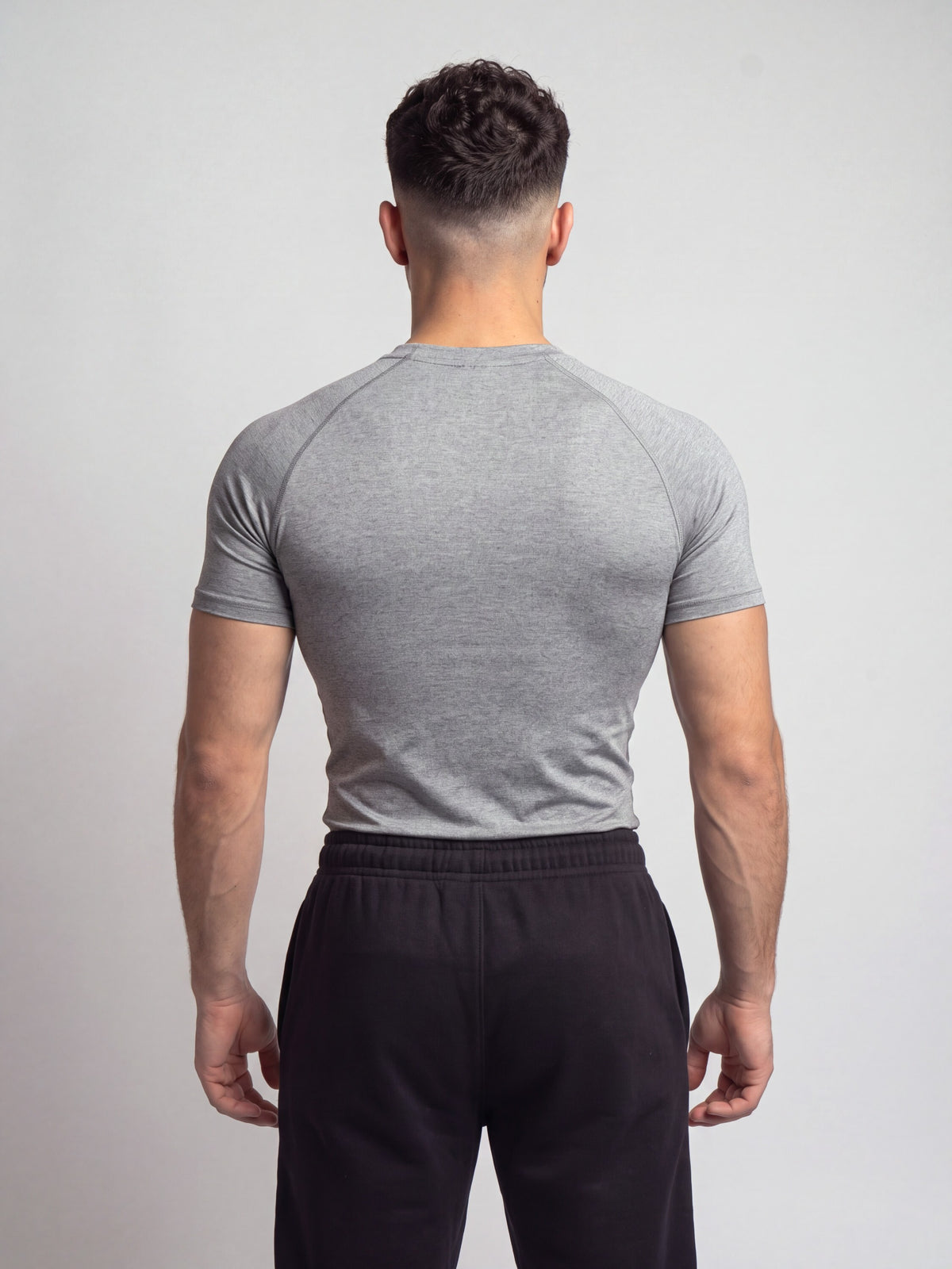 Remera de compresion "New Era" (Gris melange)