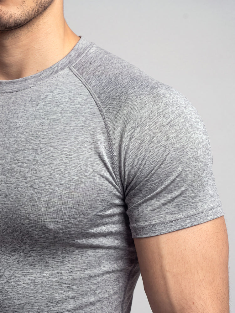 Remera de compresion "New Era" (Gris melange)