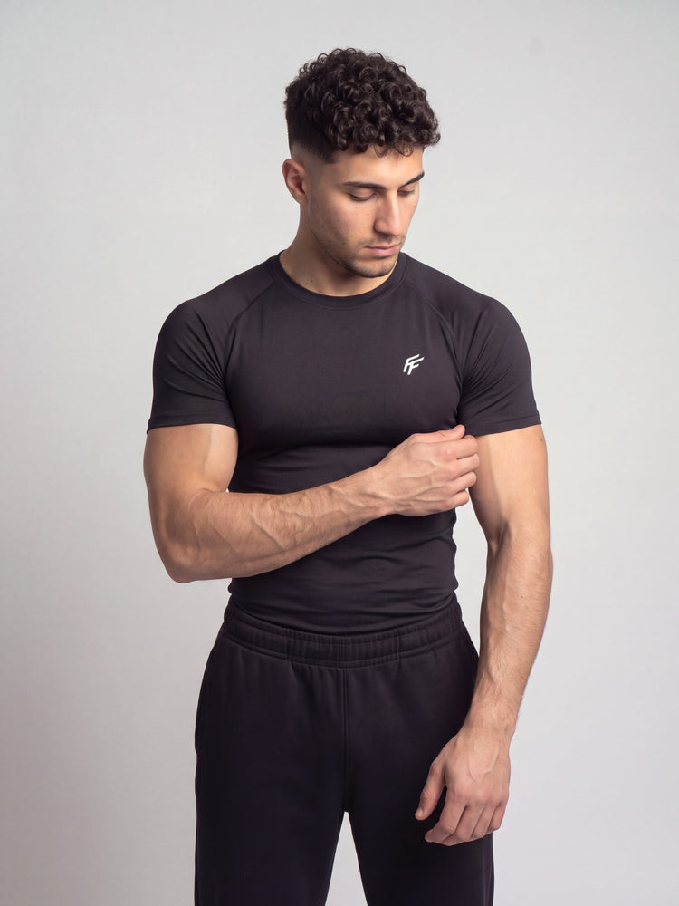 Remera de compresion "New Era" (Negro)