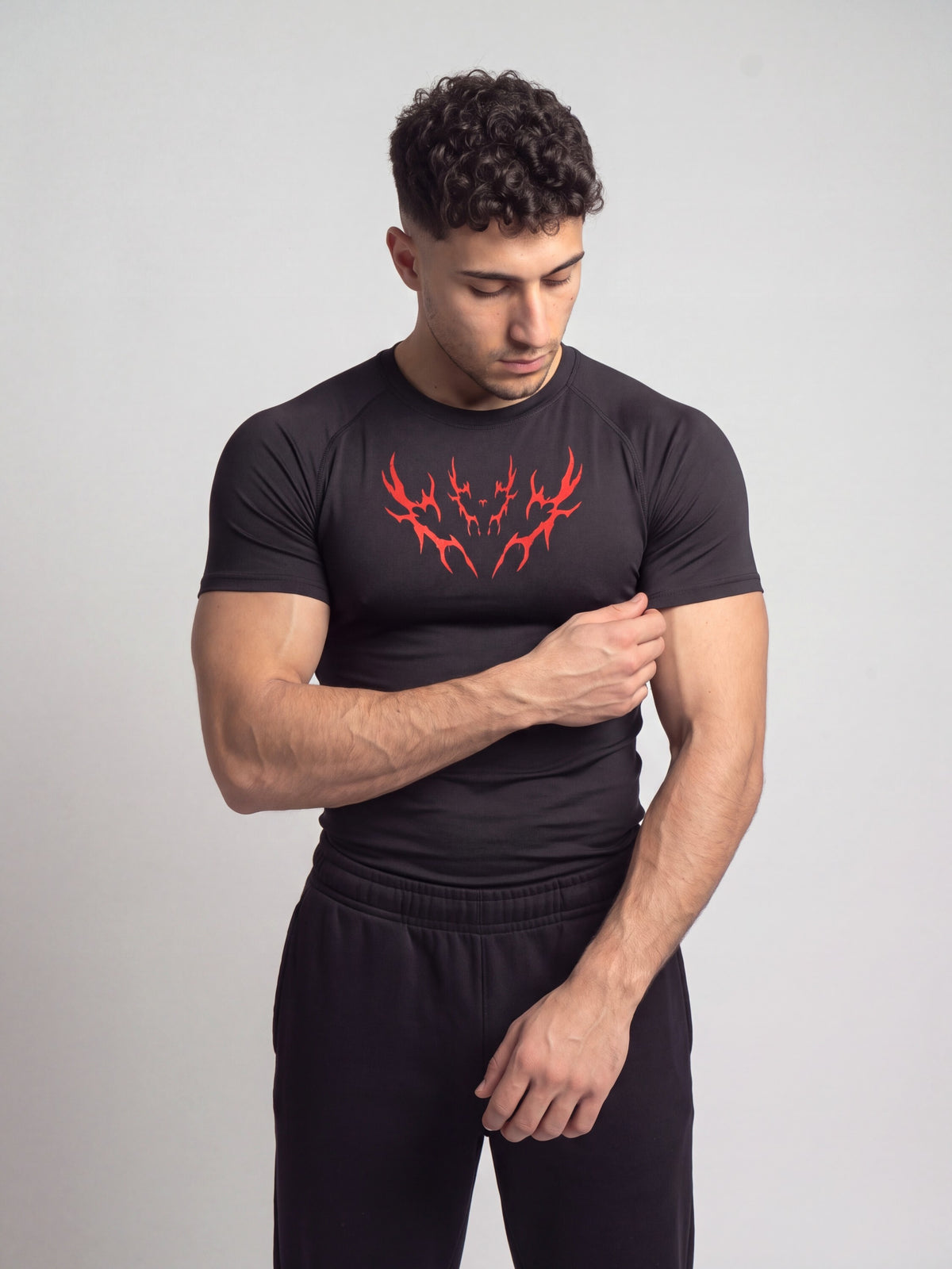Remera de compresión Redstar (negro)