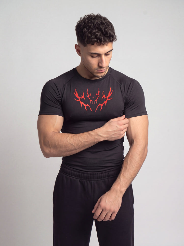 Remera de compresión Redstar (negro)