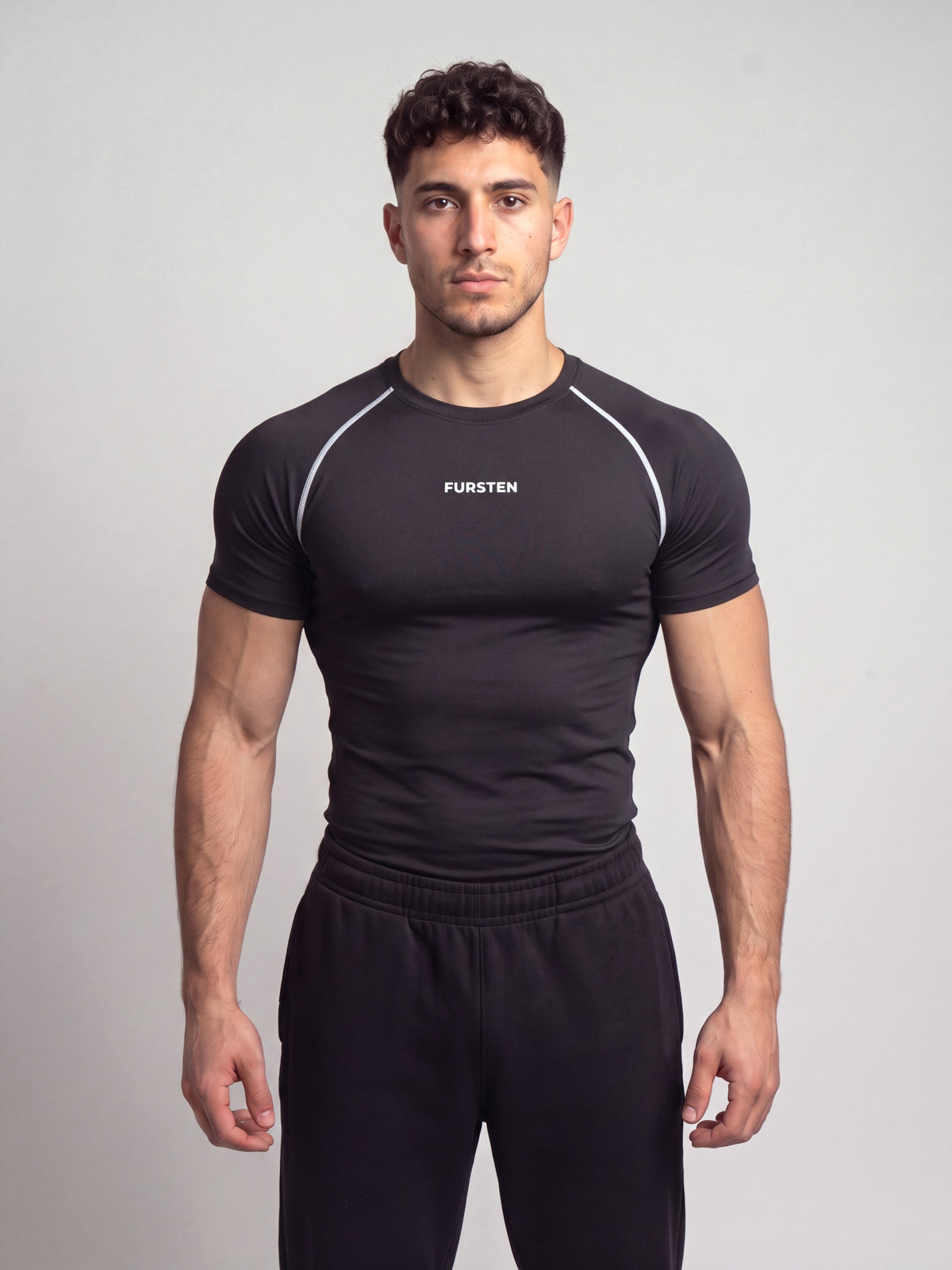 Remera de compresión Whiteline (negro)