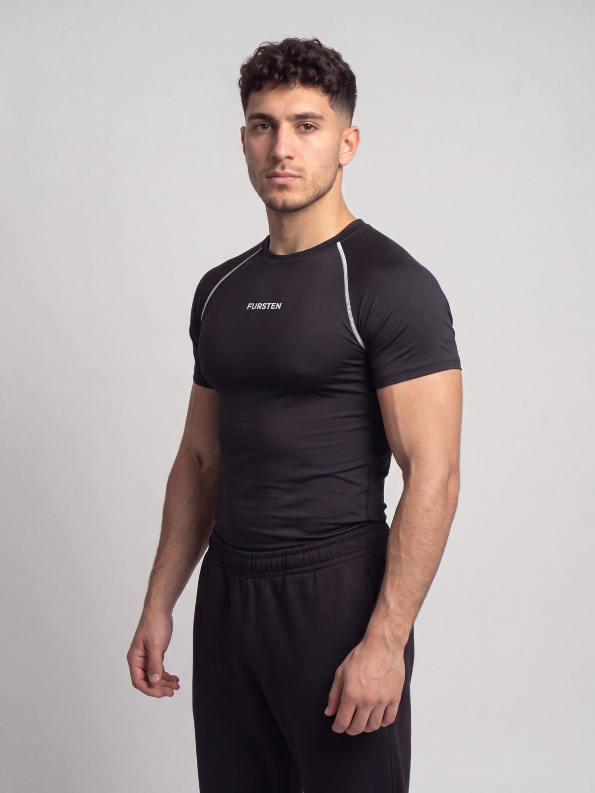 Remera de compresión Whiteline (negro)