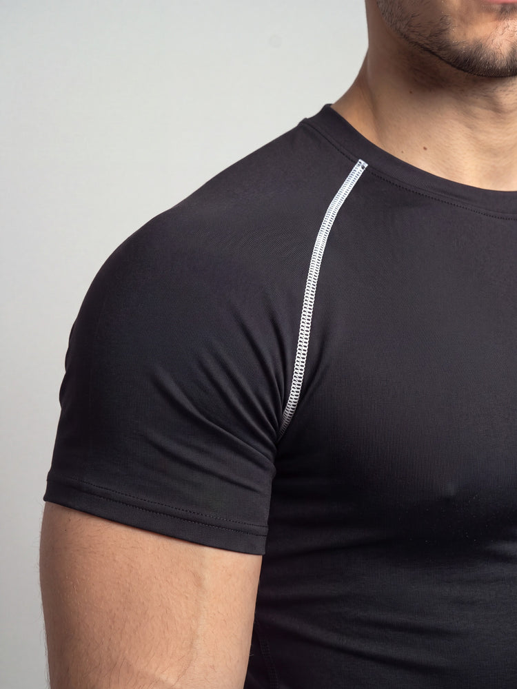 Remera de compresión Whiteline (negro)