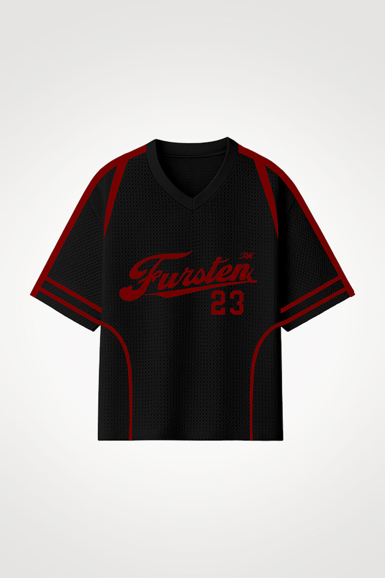 Remera mesh Varsity (negro)
