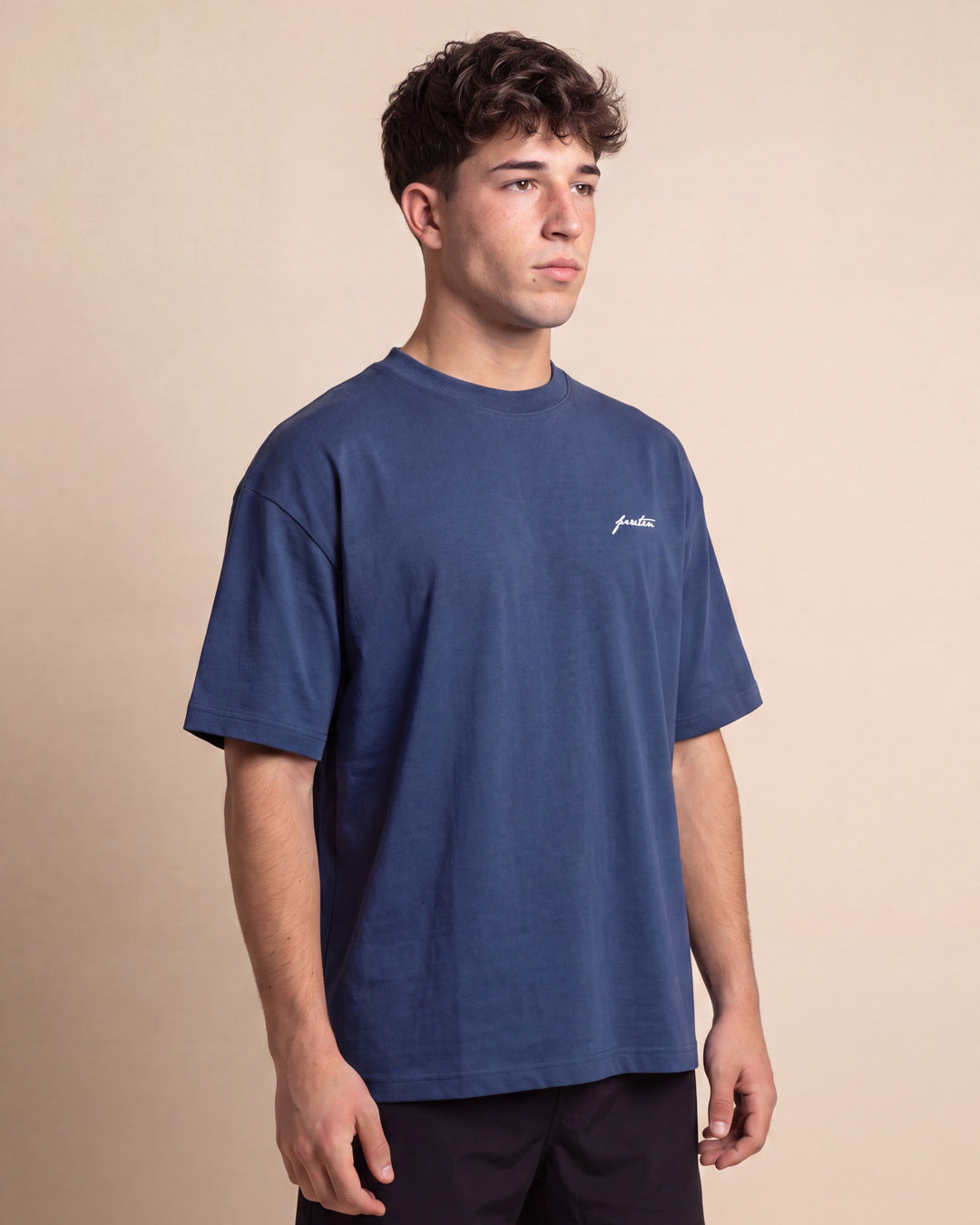 Remera oversize Basic (azul marino)
