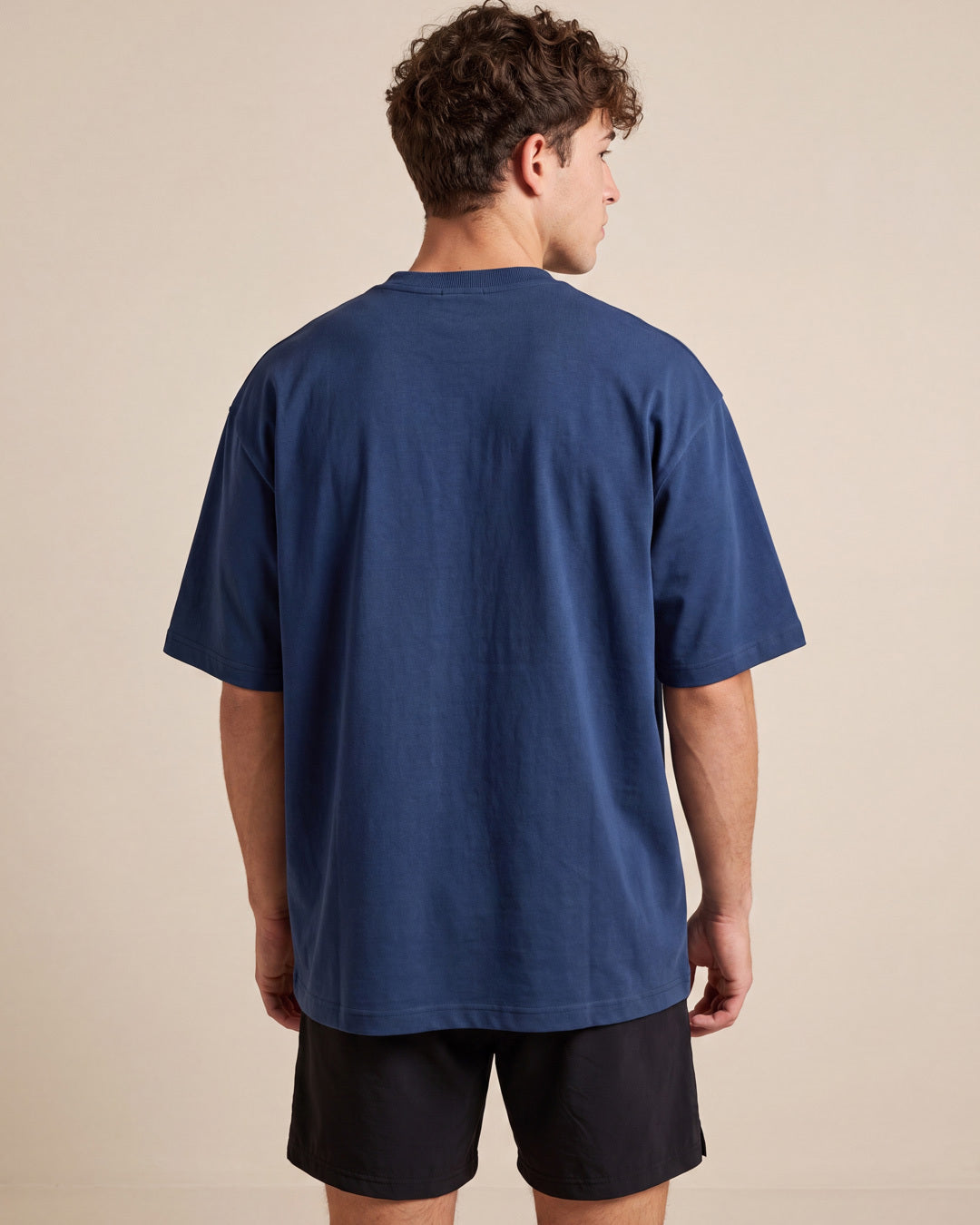Remera oversize Basic (azul marino)